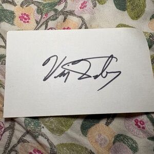 ✍️ Vin Weber — Autograph Signed Card — U.S. House of Representatives — Minnesota